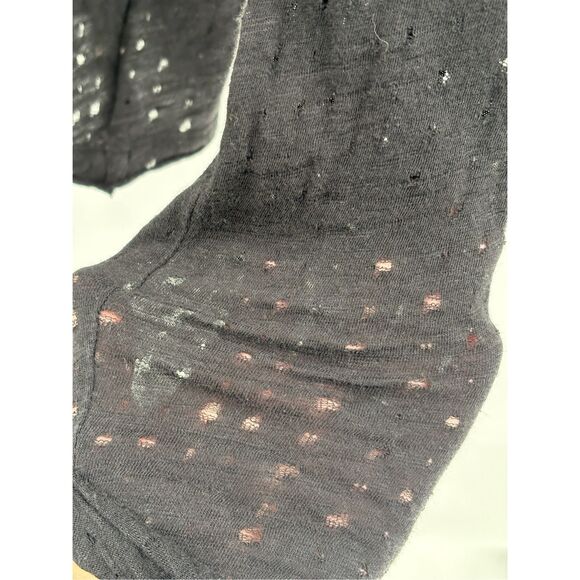 Free People Cardigan Sweater Women‎ Small Black Lace Witchy Fairycore Goth - Picture 9 of 10